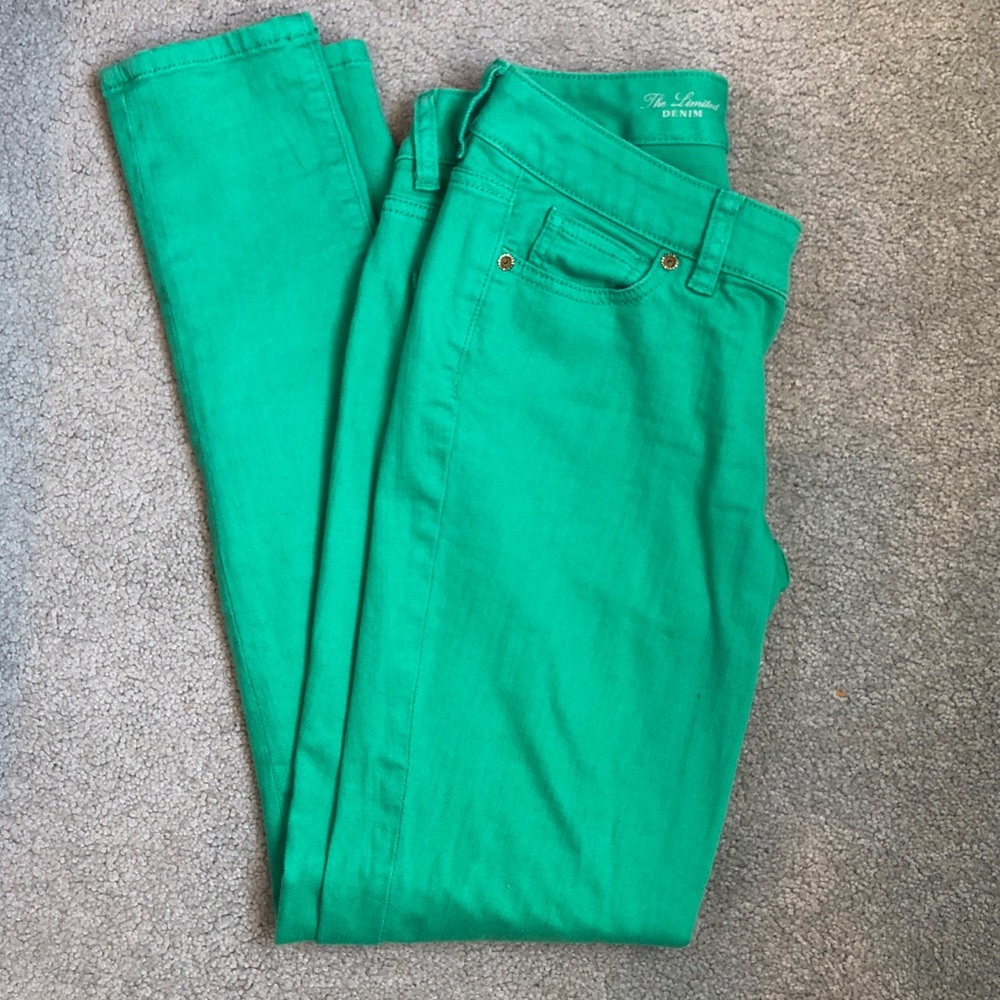 The Limited skinny lightweight 678 jeans in green